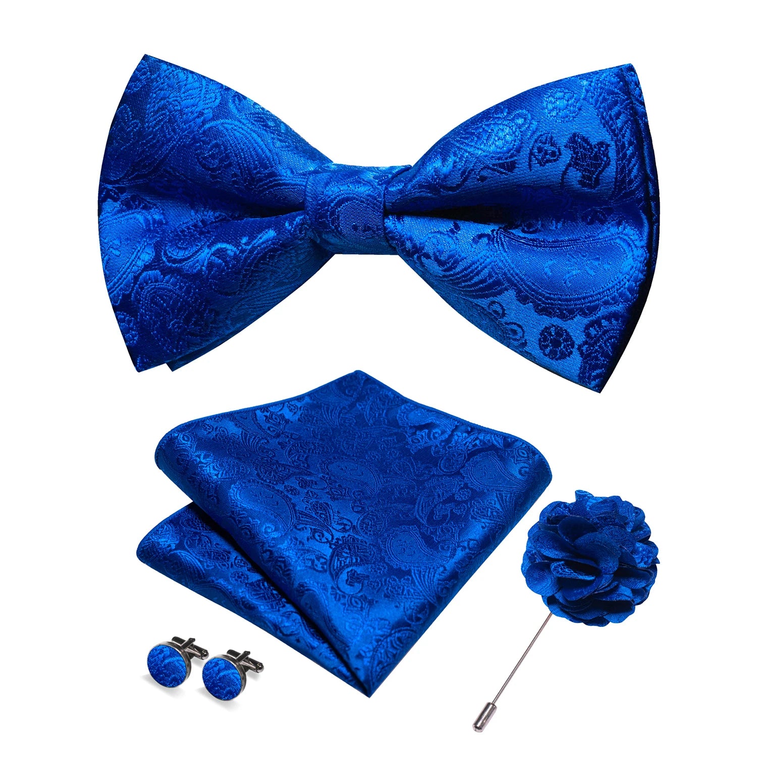 Paisley Jacquard Bow Tie 4pc Set 0004 Bazaare Mart Paisley Jacquard Bow Tie 4pc Set