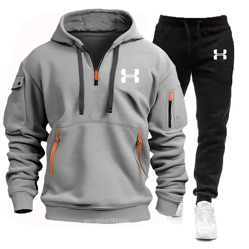 2 Toned Hooded Jogging Sets