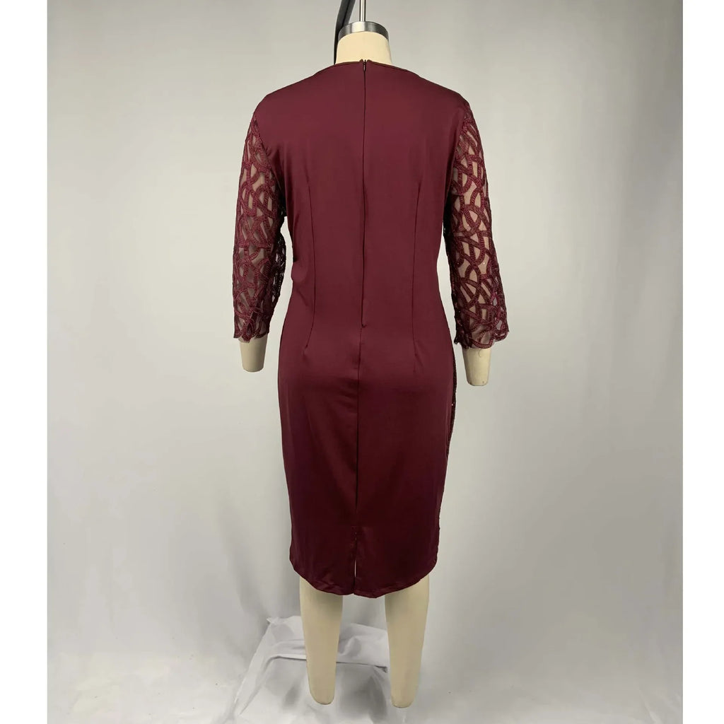 Elegant Sequin Plus Size Dress Bazaare Mart Elegant Sequin Plus Size Dress