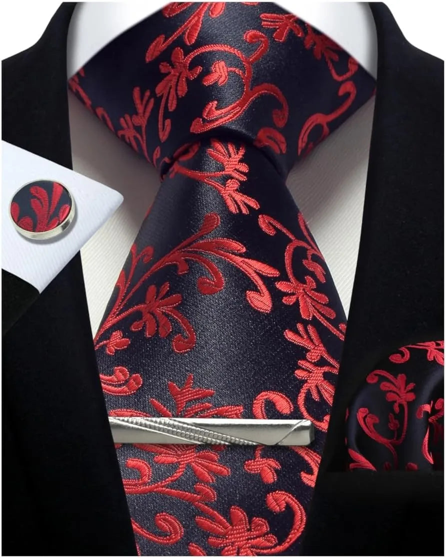Silk Paisley 4pc Necktie Set