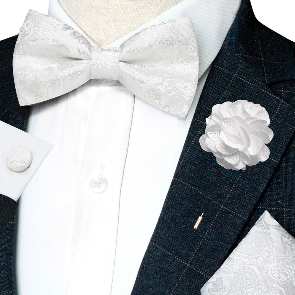 Paisley Jacquard Bow Tie 4pc Set Bazaare Mart Paisley Jacquard Bow Tie 4pc Set