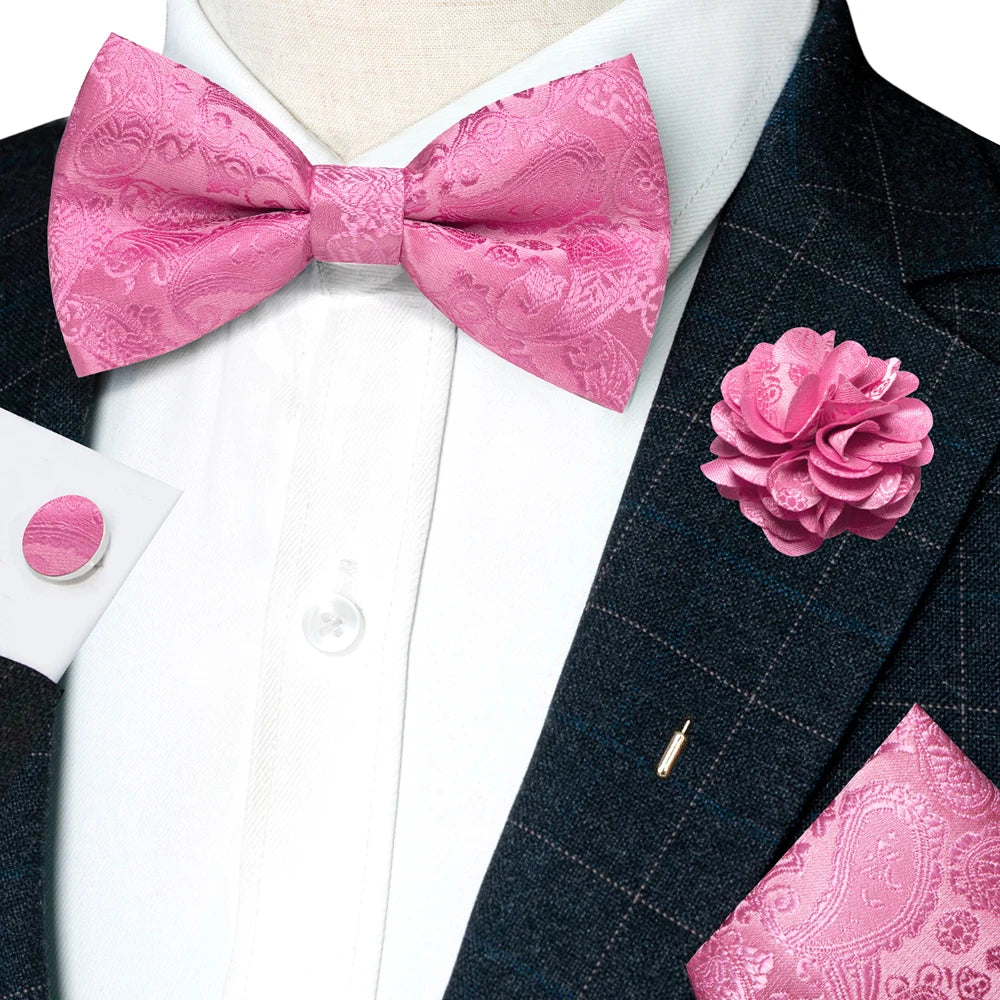Paisley Jacquard Bow Tie 4pc Set Bazaare Mart Paisley Jacquard Bow Tie 4pc Set