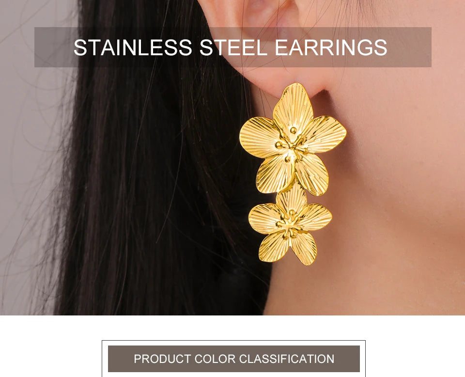 Big Flower Earrings