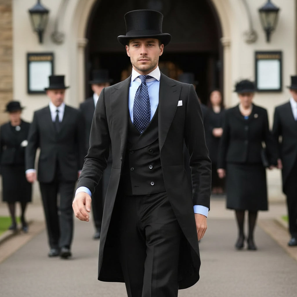 3Pc Long Formal Men's Suit