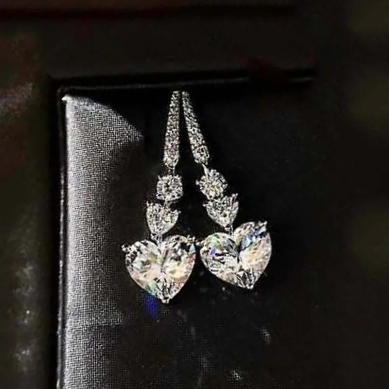 Glamorous Special Occasion CZ Earrings Bazaare Mart Rhinestone Earrings