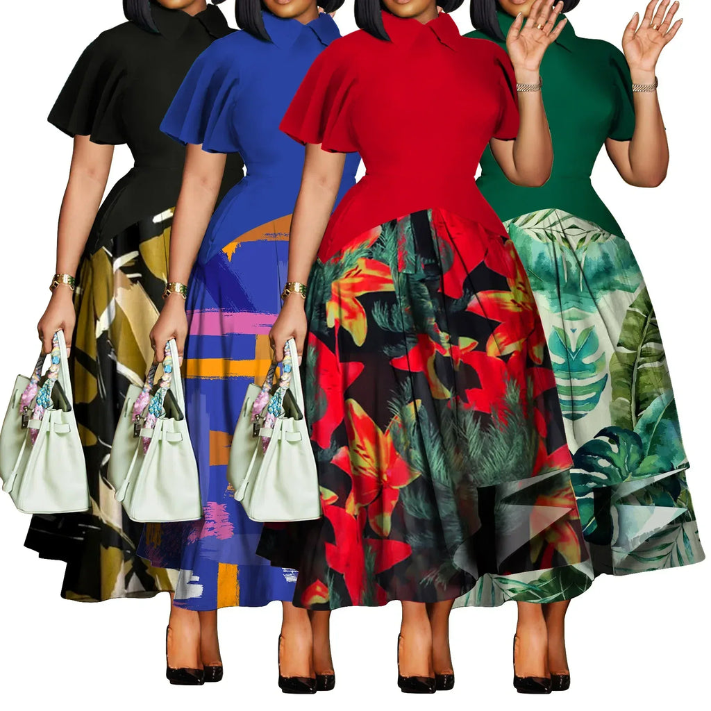African Style Midi Dress Bazaare Mart Midi Dresses