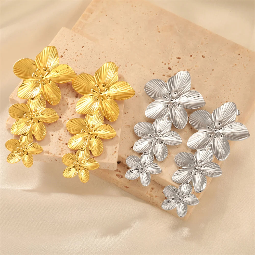 Big Flower Earrings