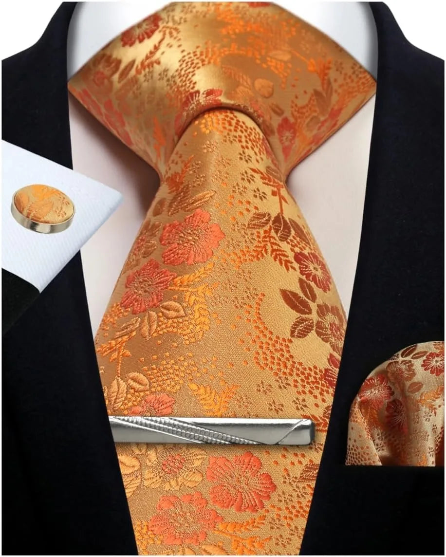 Silk Paisley 4pc Necktie Set