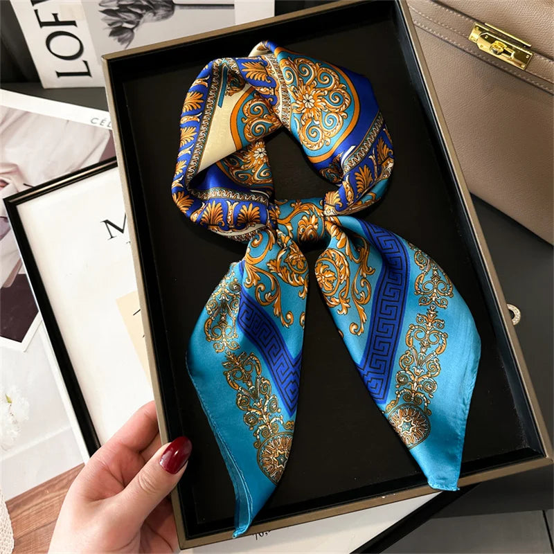 Pashmina Silk Scarf JNC694-01 70X70cm Bazaare Mart Silk Scarf