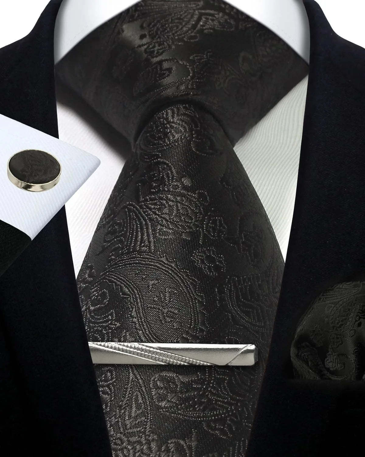 Silk Paisley 4pc Necktie Set