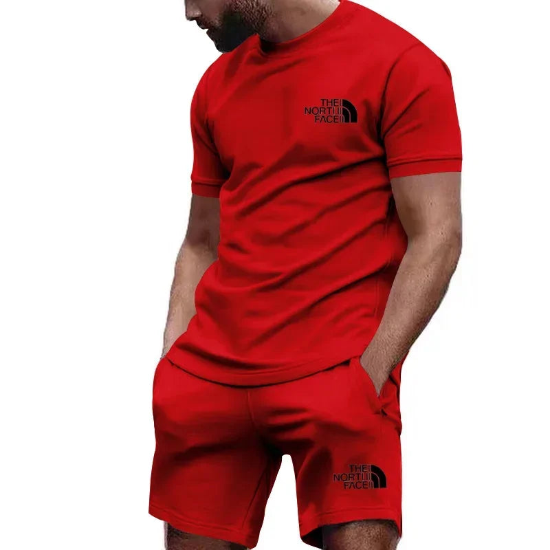 Fashion T-shirt shorts 2 piece set
