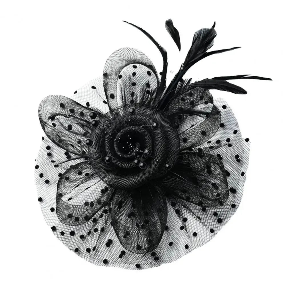 Mesh Dot Fascinator Hat - Bazaare Mart