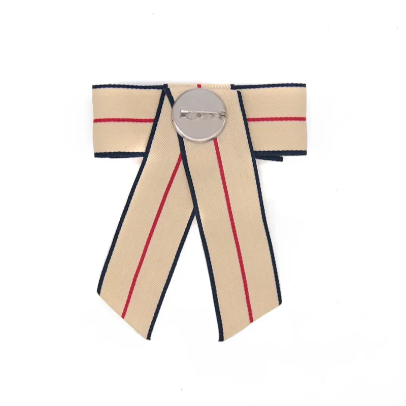 Ladies Fancy Stripe Double Bowtie Bazaare Mart Lady's Bowtie