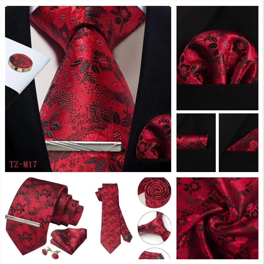 Silk Paisley 4pc Necktie Set