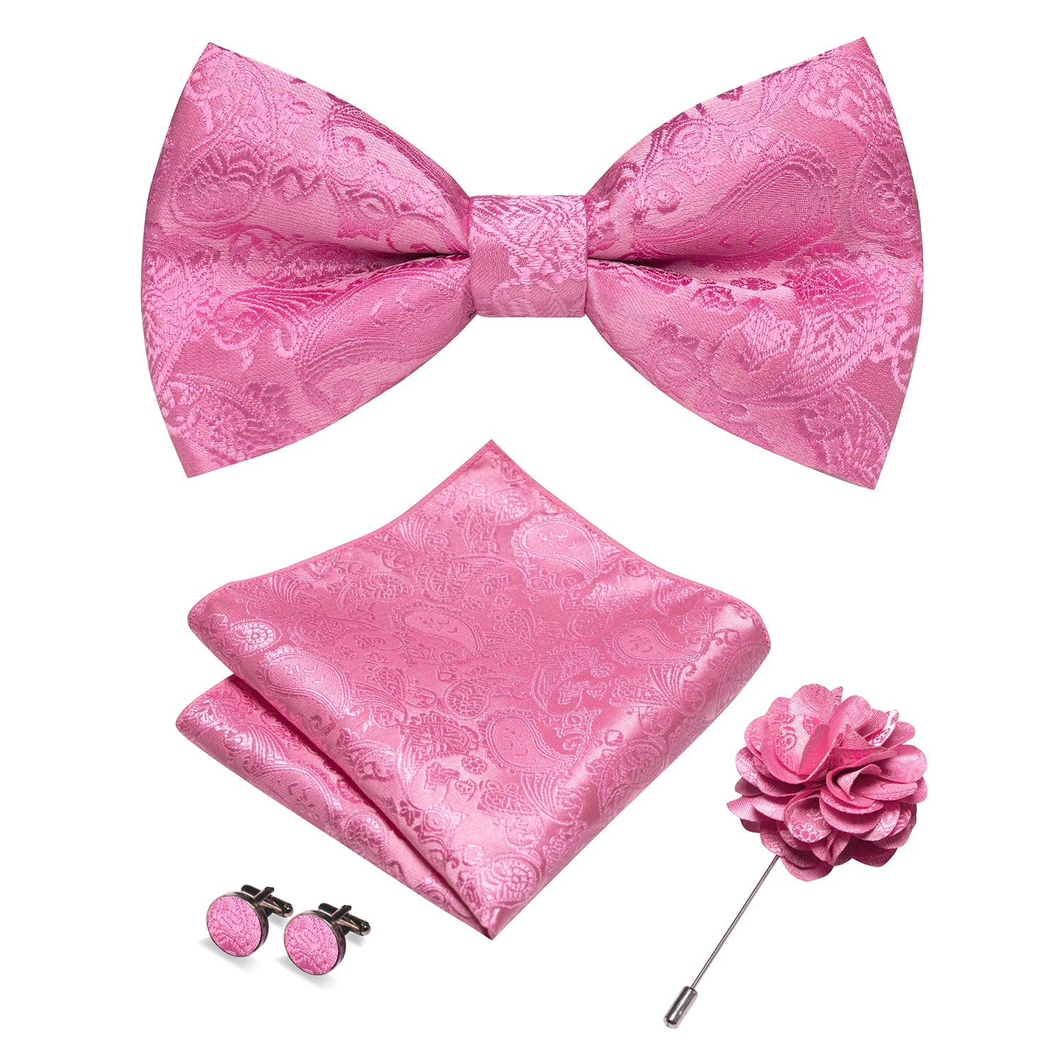 Paisley Jacquard Bow Tie 4pc Set 0042 Bazaare Mart Paisley Jacquard Bow Tie 4pc Set