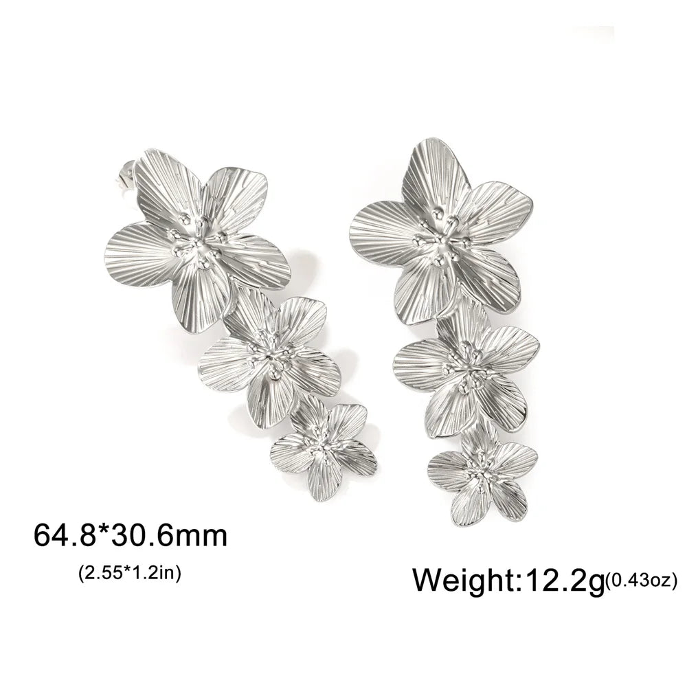 Big Flower Earrings