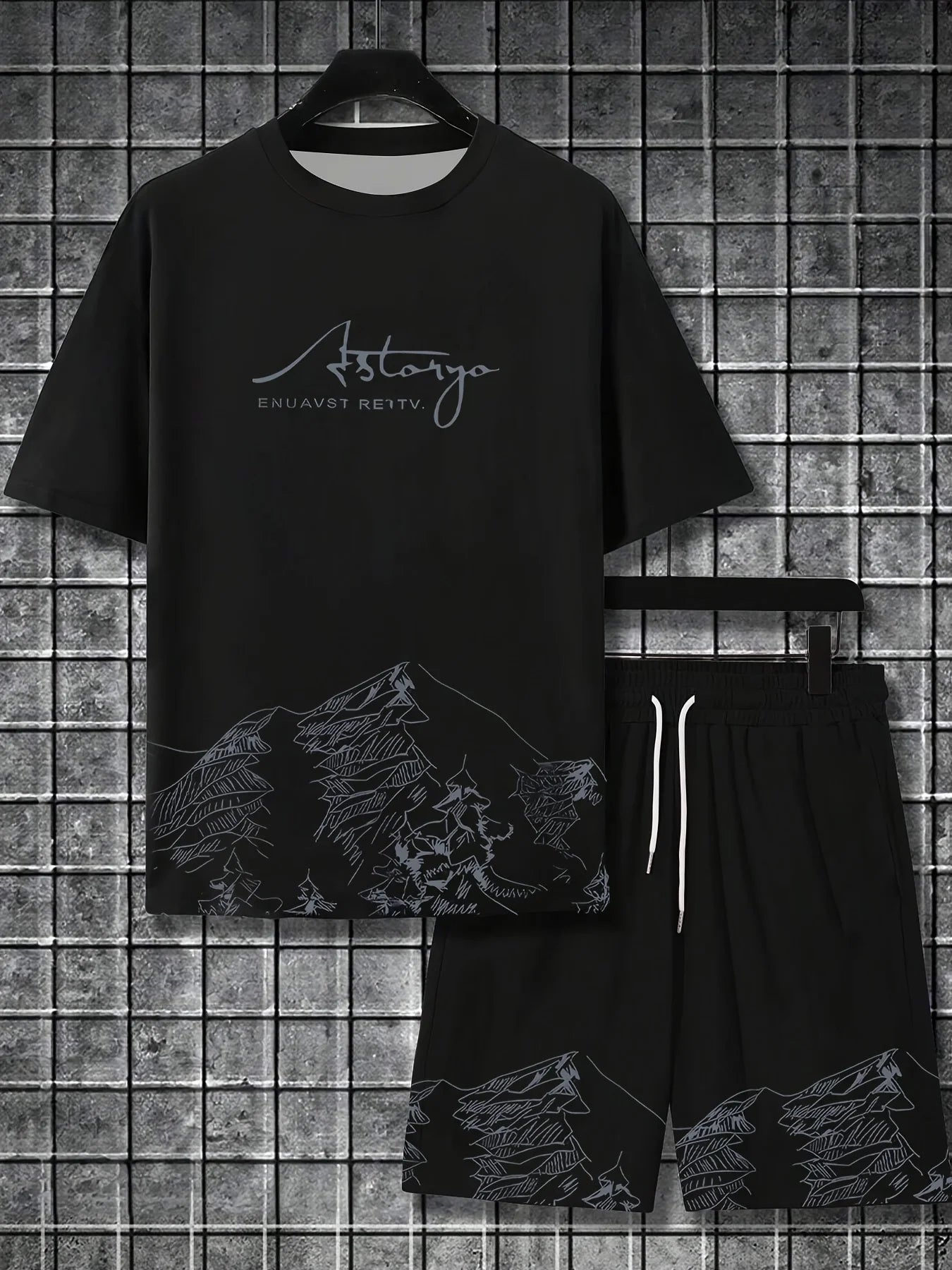 Men's T-Shirt and Shorts Set MBTZ25122420LN1 Bazaare Mart Shorts Set