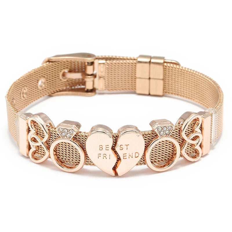 Nautical Stainless Steel Mesh Bracelet