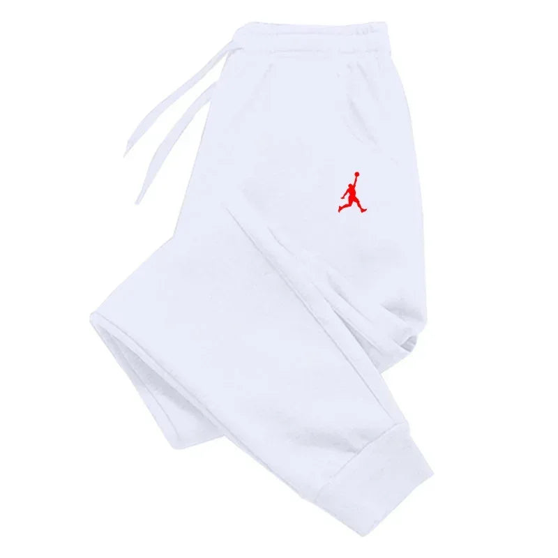 Men's Fitness Training Sweatpants White Bazaare Mart Sweatpants