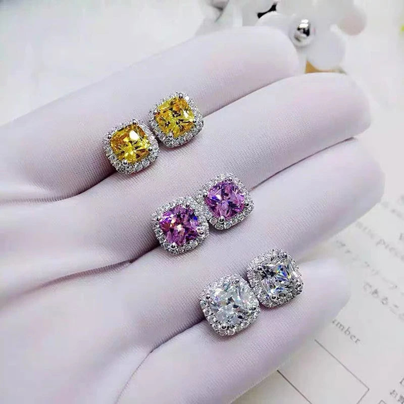 Moissanite Stud Earrings For Women