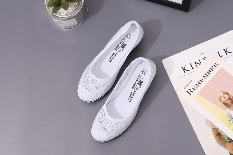 Hollow Lace Flats