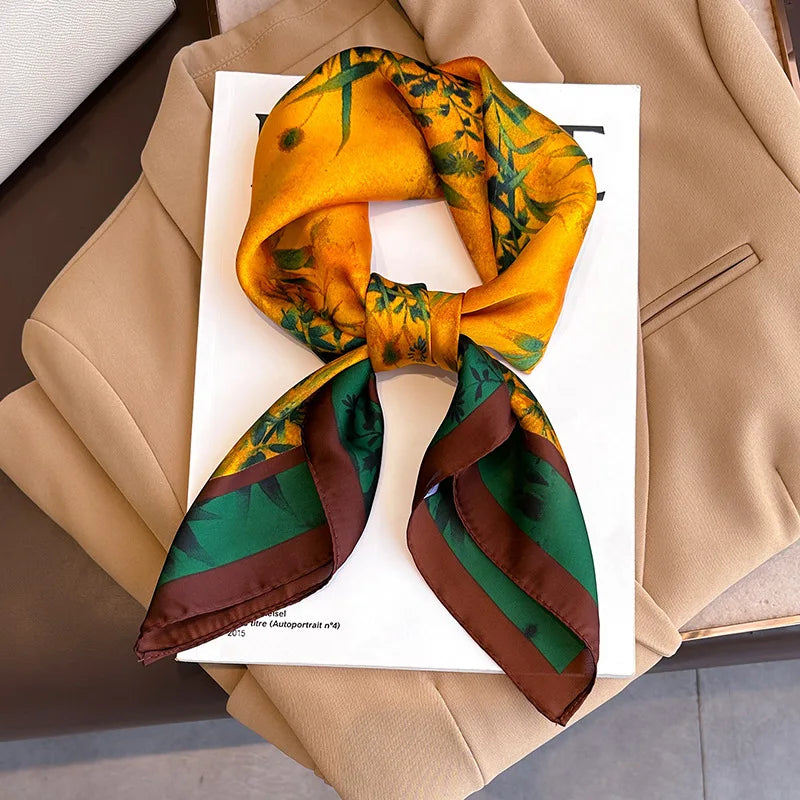 Pashmina Silk Scarf JNC268-01 70X70cm Bazaare Mart Silk Scarf