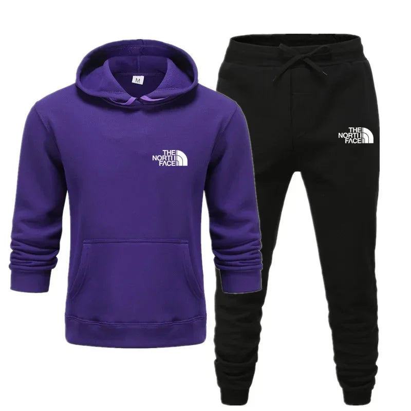 North Face Tracksuits Hoodie+Pants Set