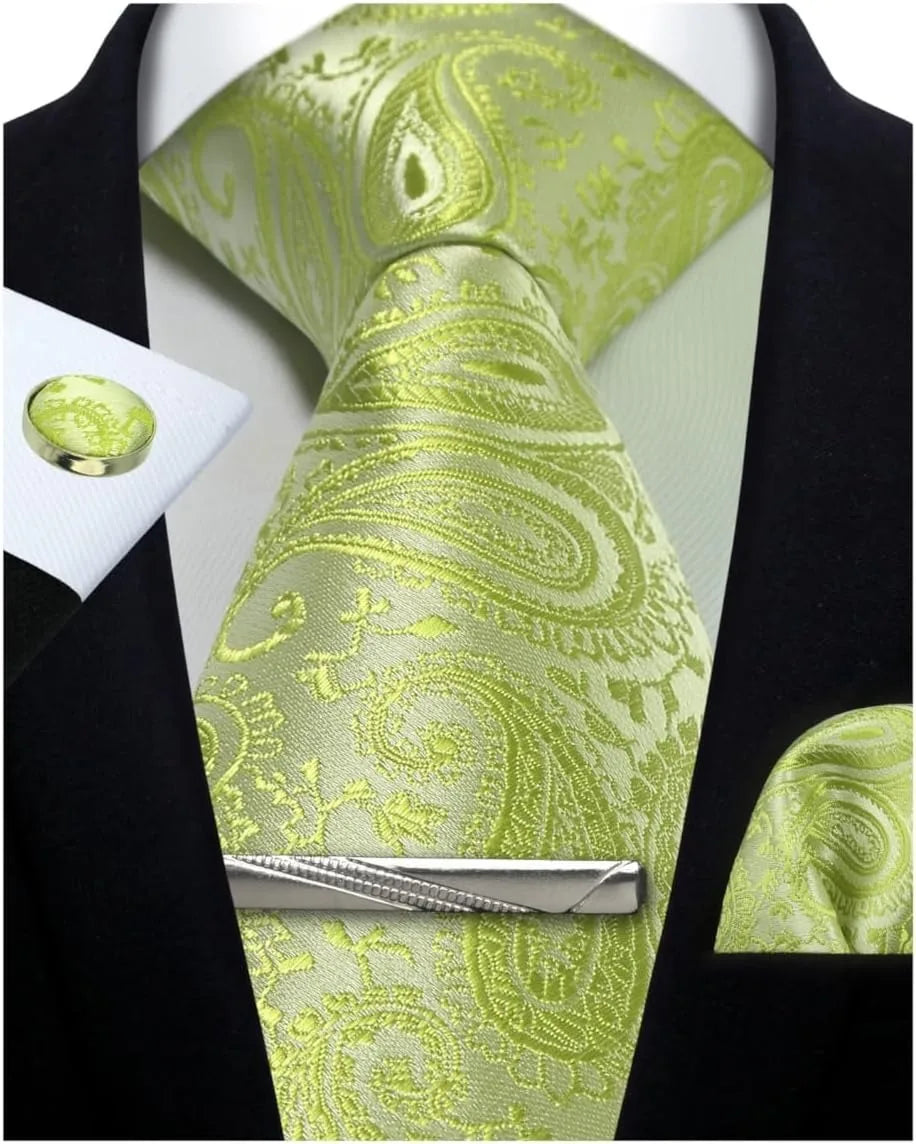 Silk Paisley 4pc Necktie Set