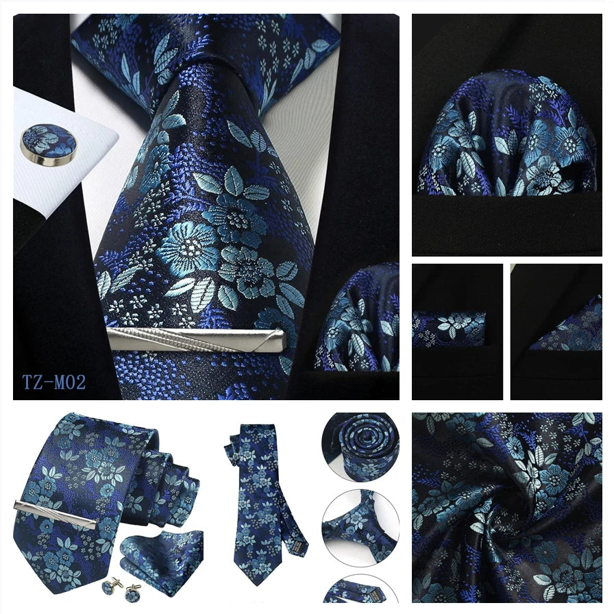 Silk Paisley 4pc Necktie Set