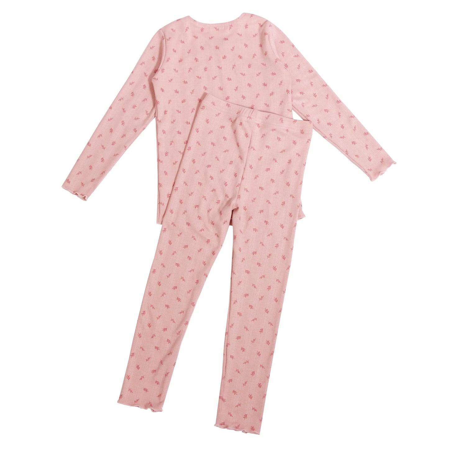 Children's Knit Unisex PJs with Blanket - Pink/Blue