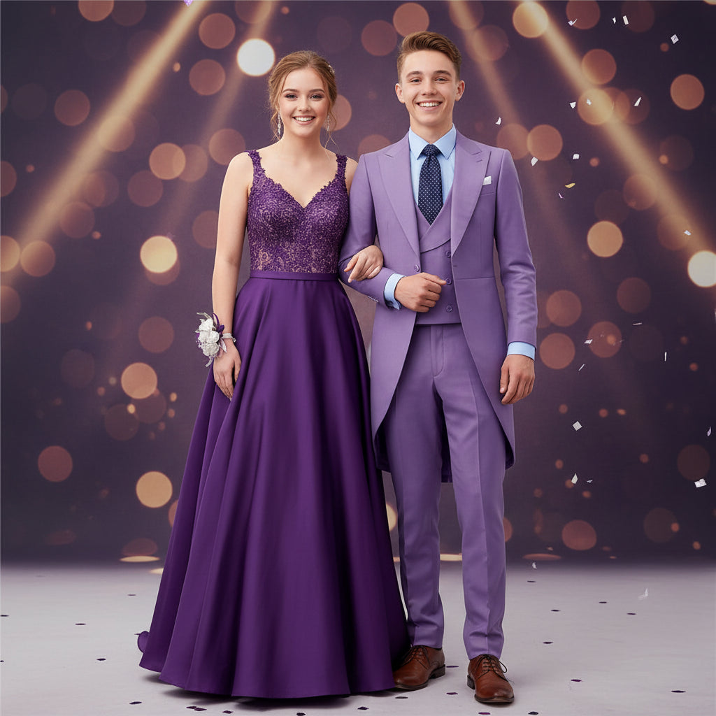 3Pc Long Formal Men's Suit