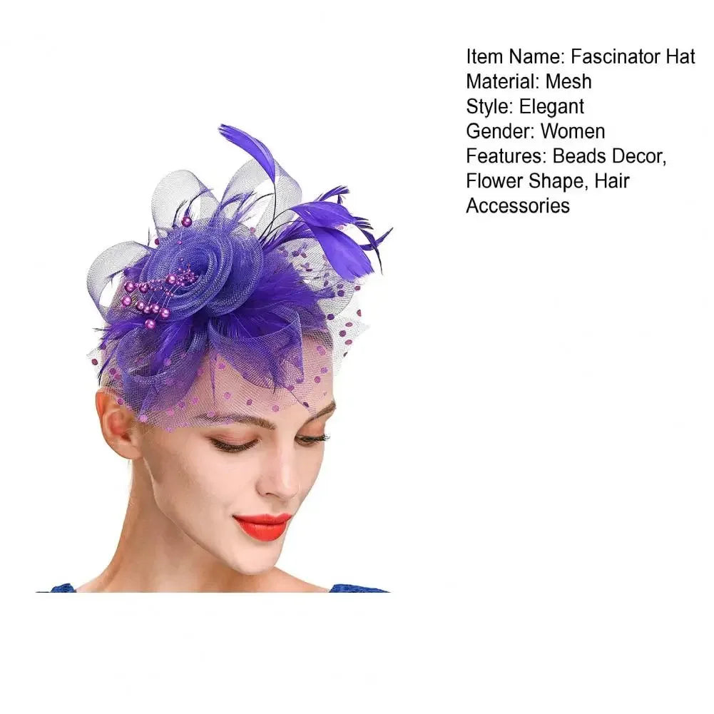 Mesh Dot Fascinator Hat - Bazaare Mart