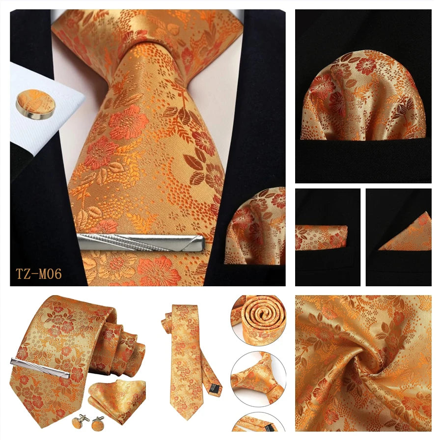 Silk Paisley 4pc Necktie Set