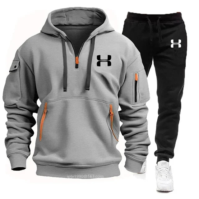2 Toned Hooded Jogging Sets