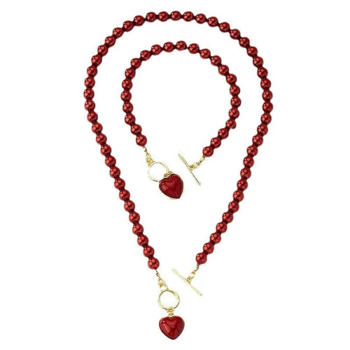 Bead Love Necklace With Bracelet Jewelry Set Bazaare Mart Bead Love Necklace With Bracelet Jewelry Set