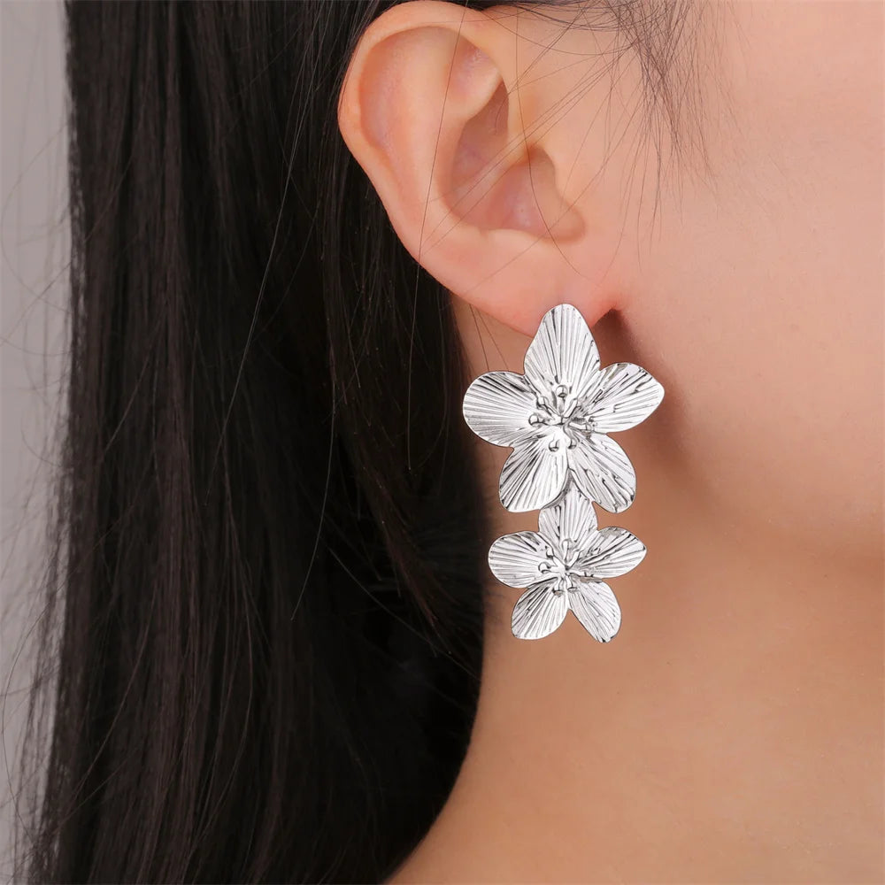 Big Flower Earrings