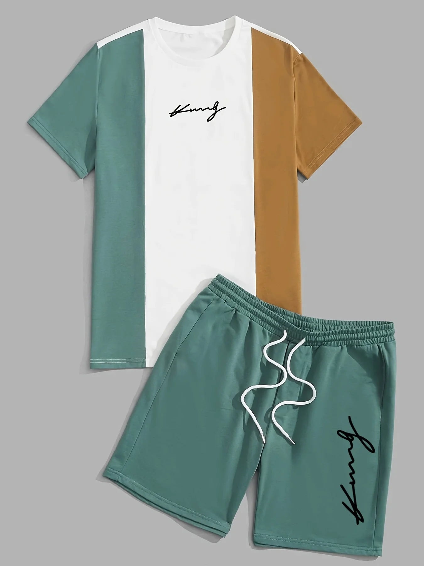 Men's T-Shirt and Shorts Set MBTZ25122420LN12 Bazaare Mart Shorts Set