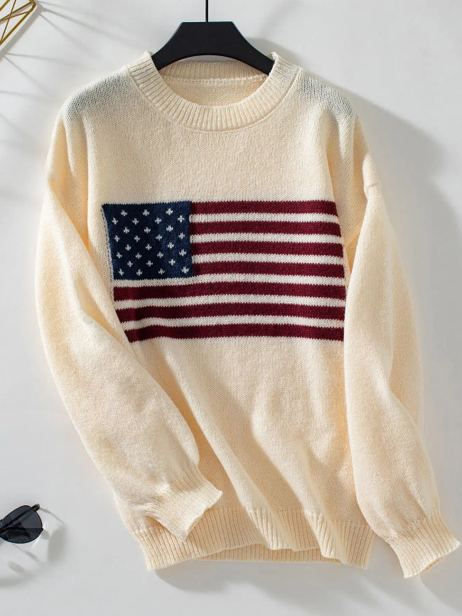 American Flag Sweater