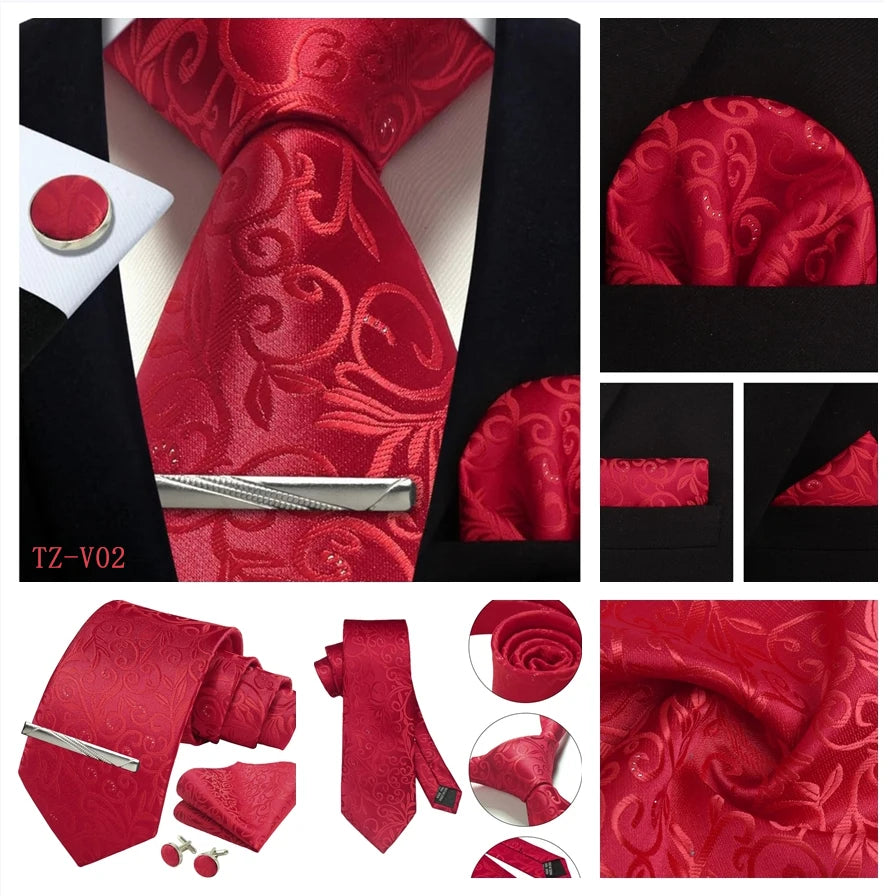 Silk Paisley 4pc Necktie Set