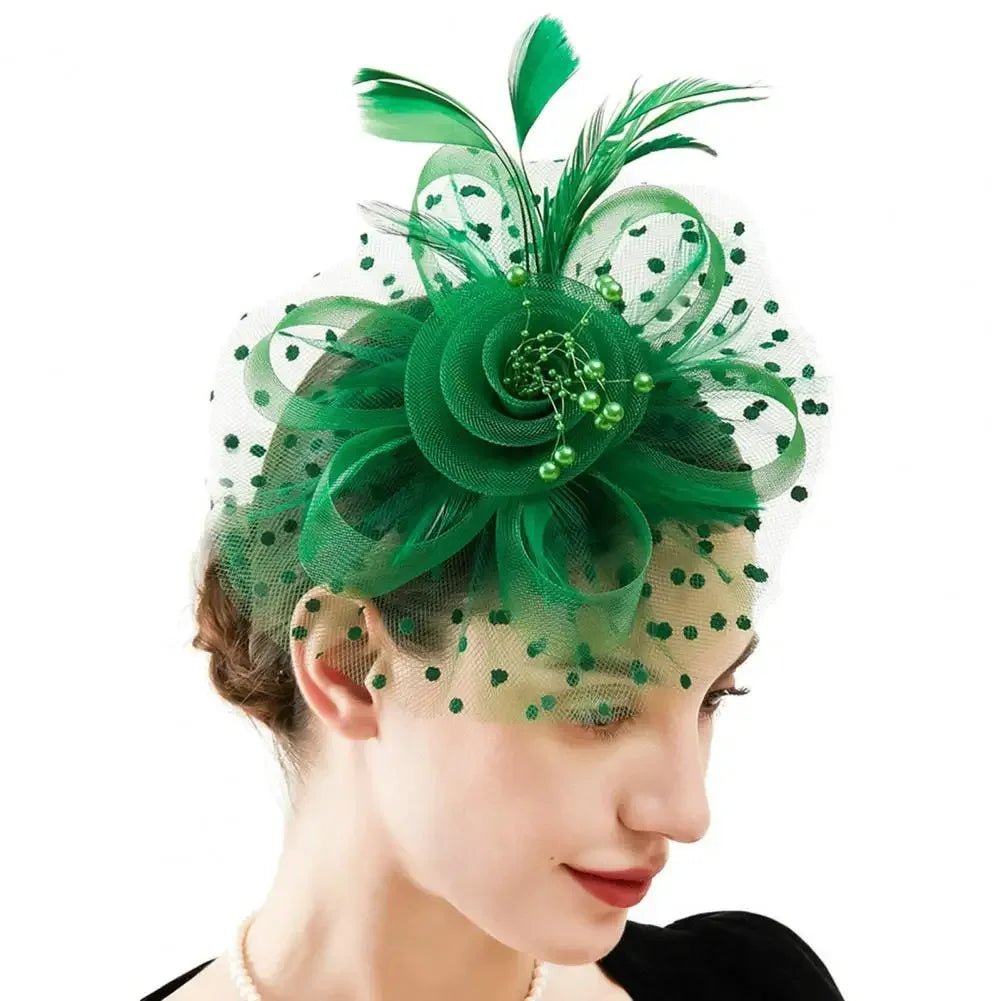 Mesh Dot Fascinator Hat - Bazaare Mart
