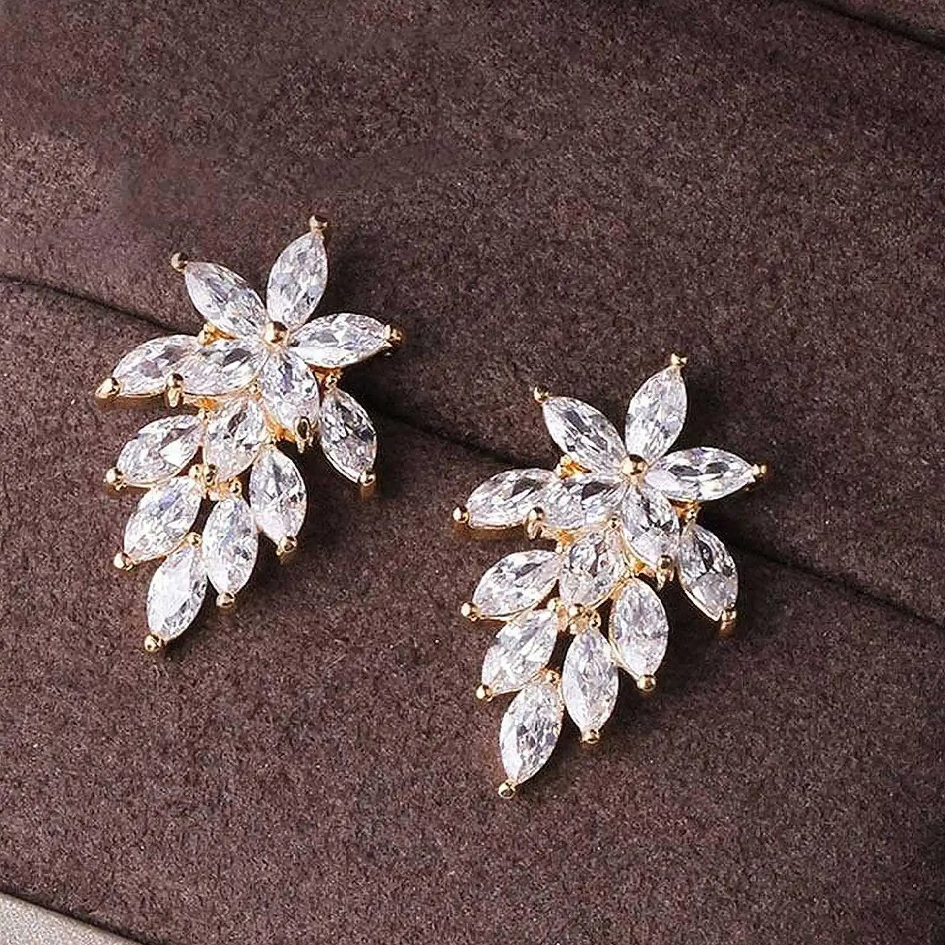 Glamorous Special Occasion CZ Earrings E1780 Bazaare Mart Rhinestone Earrings