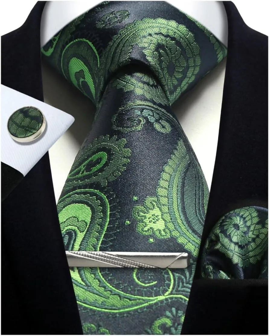 Silk Paisley 4pc Necktie Set