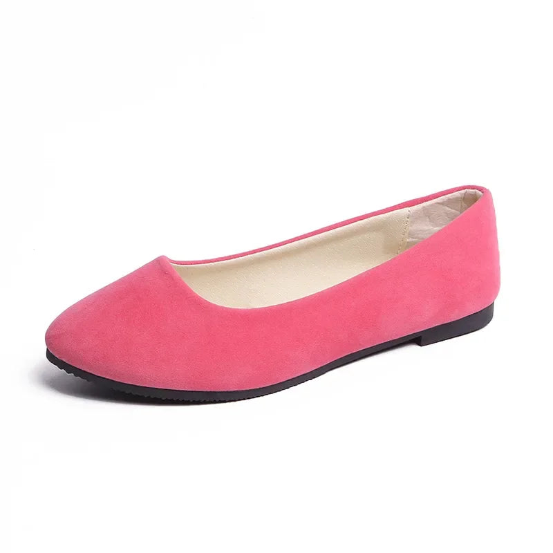 Suede Flat Slip Ons