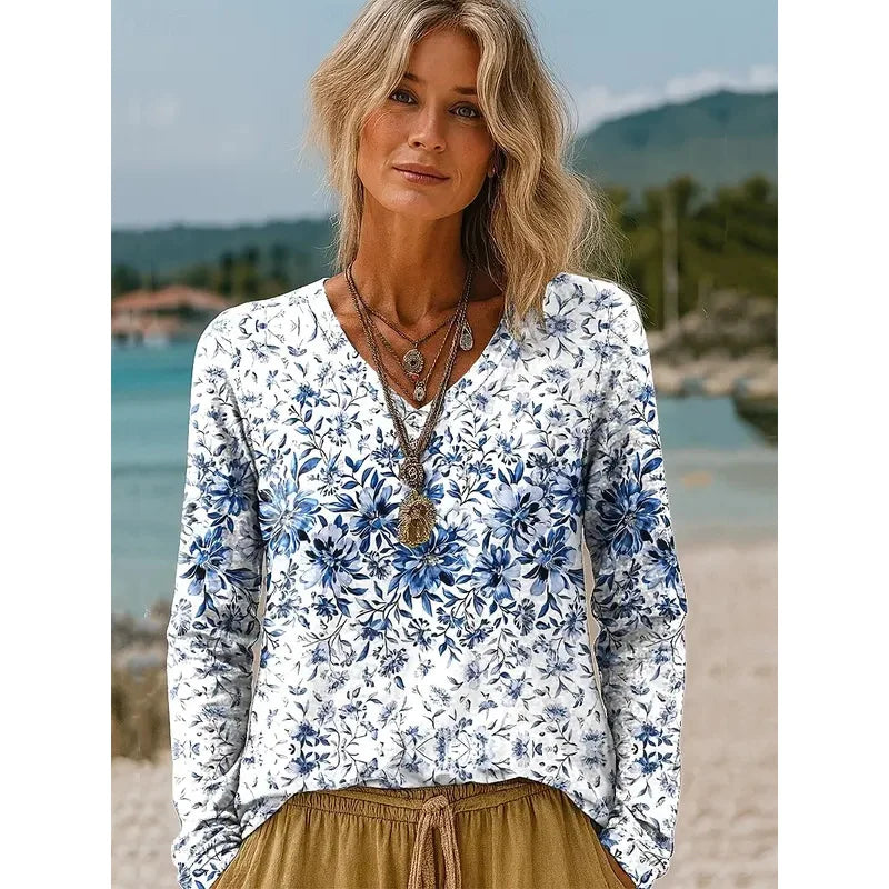 Floral Long Sleeve T-Shirts