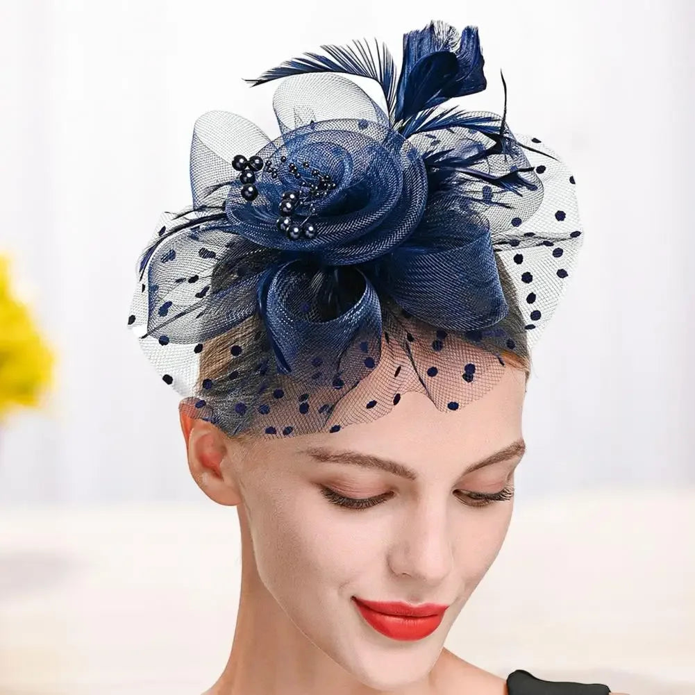 Mesh Dot Fascinator Hat - Bazaare Mart