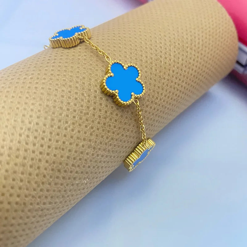 Stainless Steel Clover Bracelets