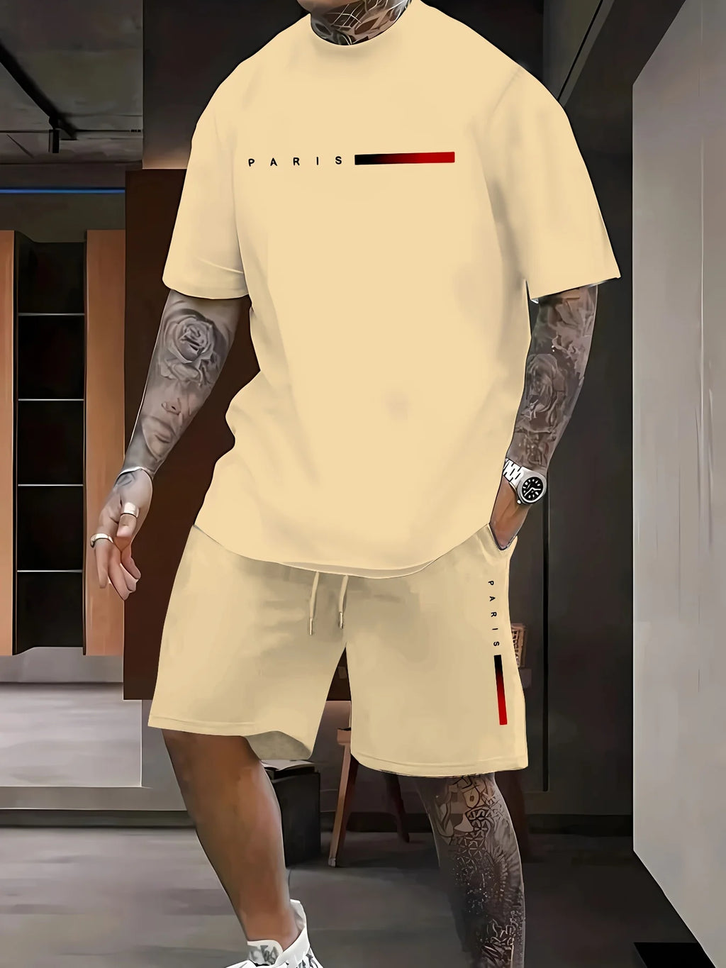Men's T-Shirt and Shorts Set Bazaare Mart Shorts Set