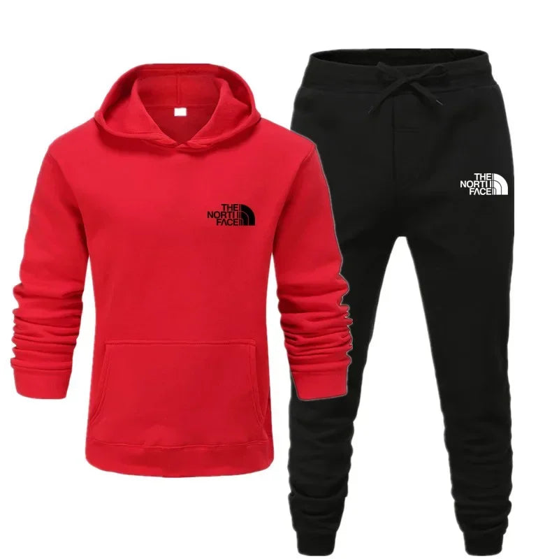 North Face Tracksuits Hoodie+Pants Set