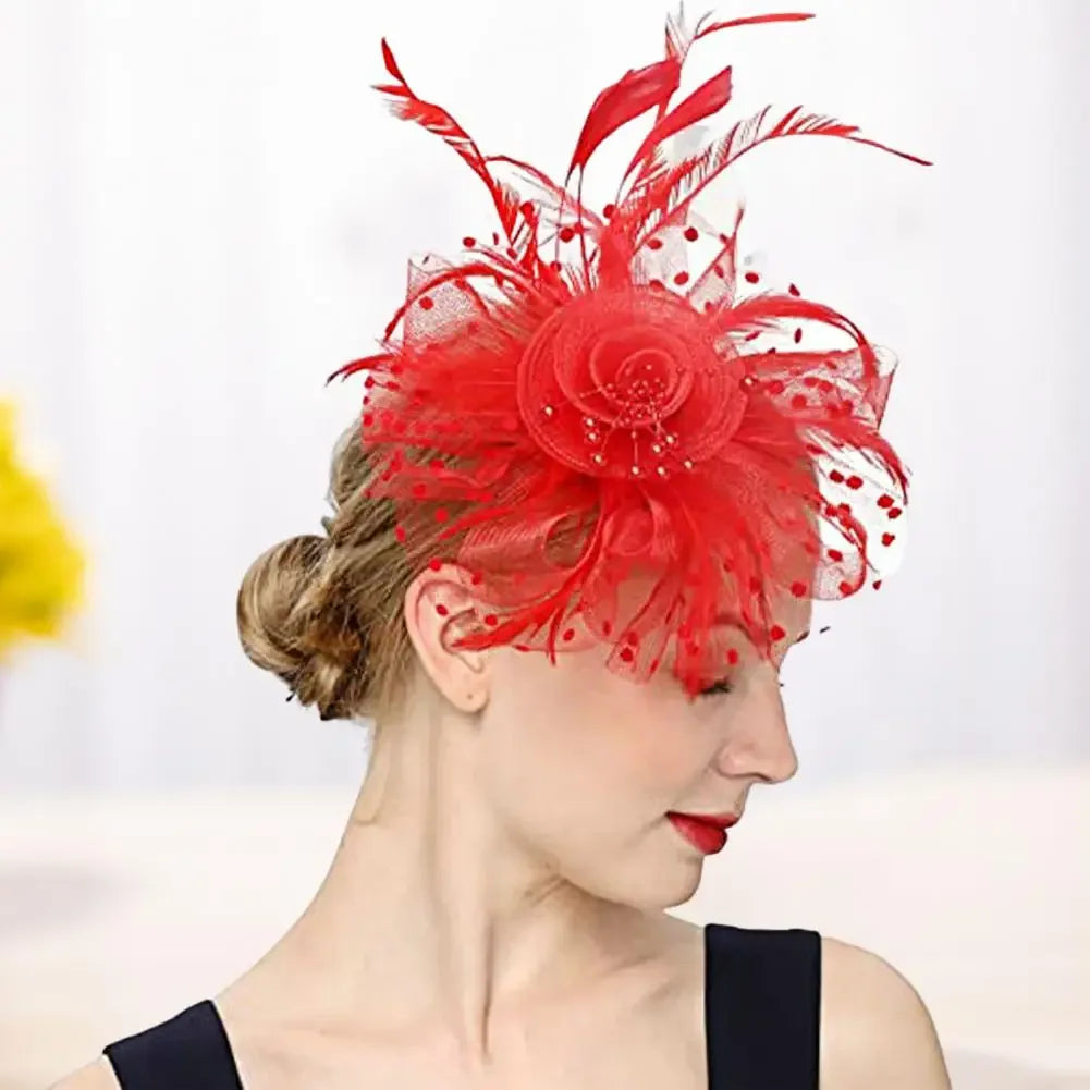 Mesh Dot Fascinator Hat - Bazaare Mart