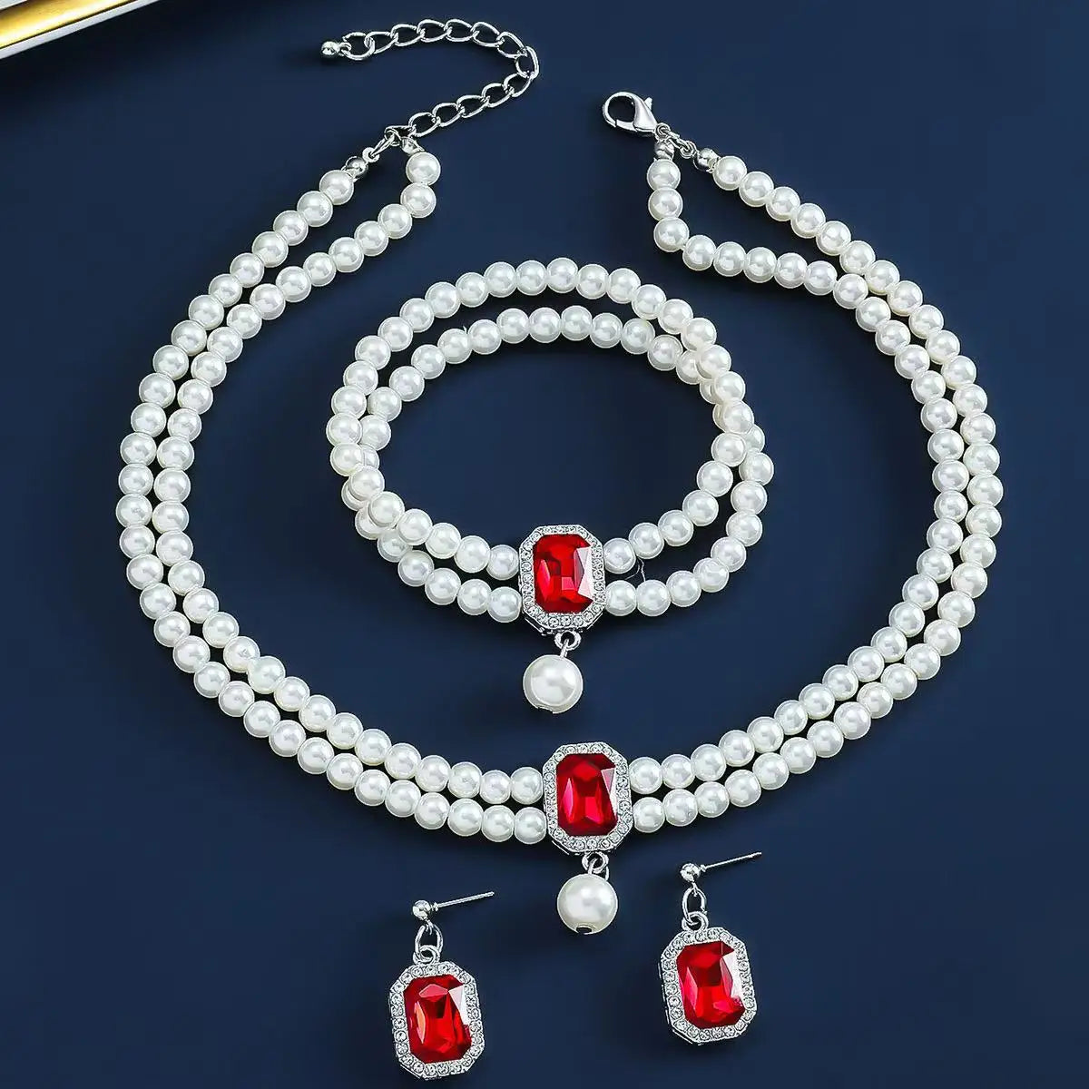 White Pearl Jewelry Sets Bazaare Mart White Pearl Jewelry Sets